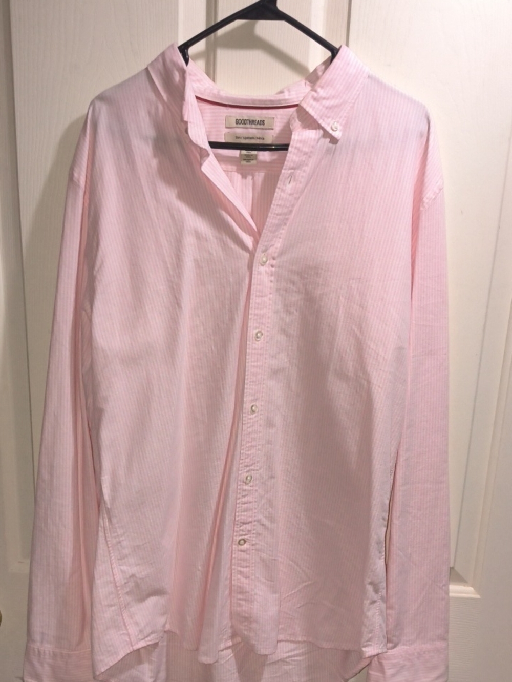 Goodthreads Light Pink Men's Button-Down Shirt